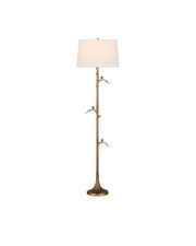 Currey and Company - 8000-0150 - One Light Floor Lamp - Antique Brass