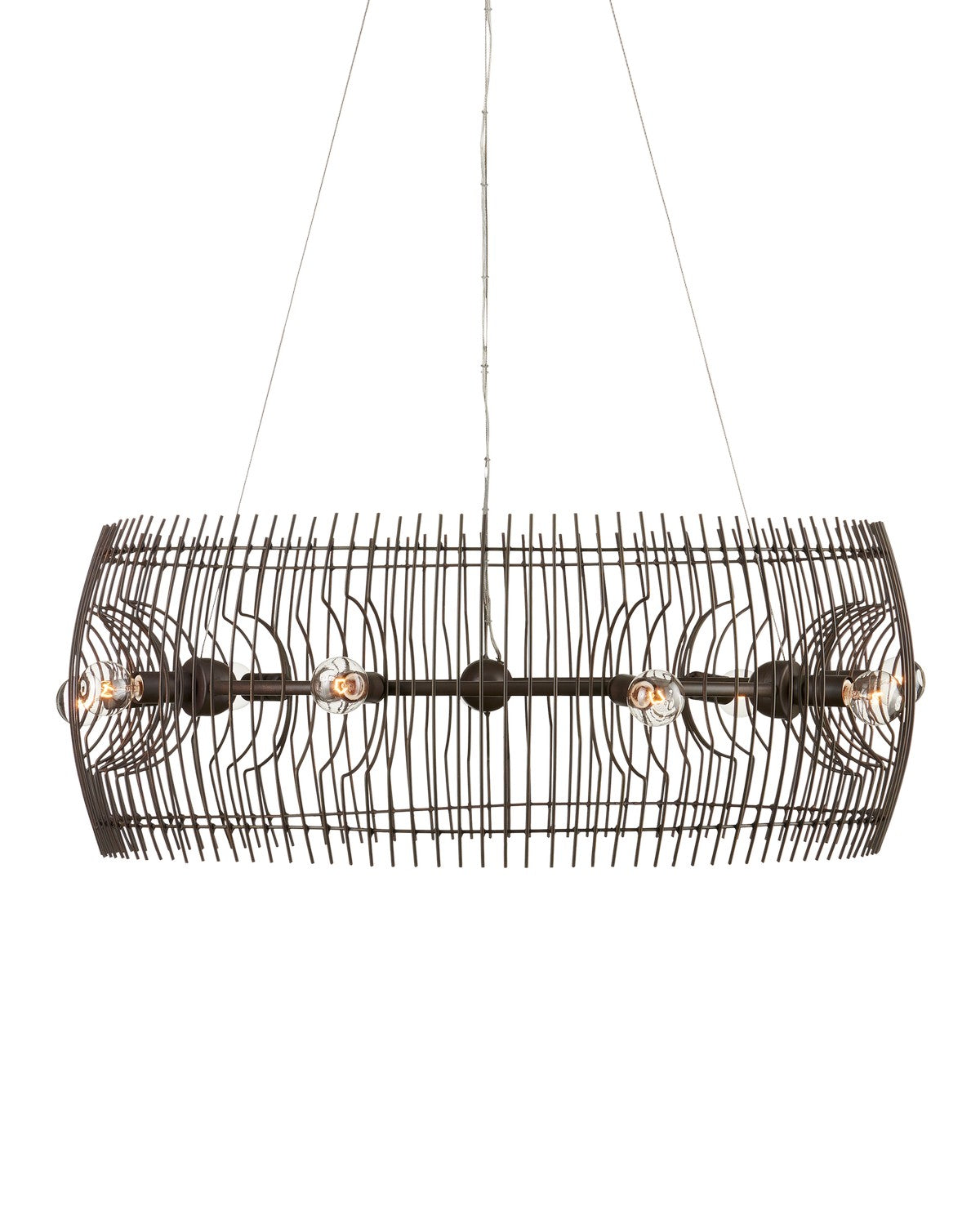 Currey and Company - 9000-1105 - Nine Light Chandelier - Bronze Gold