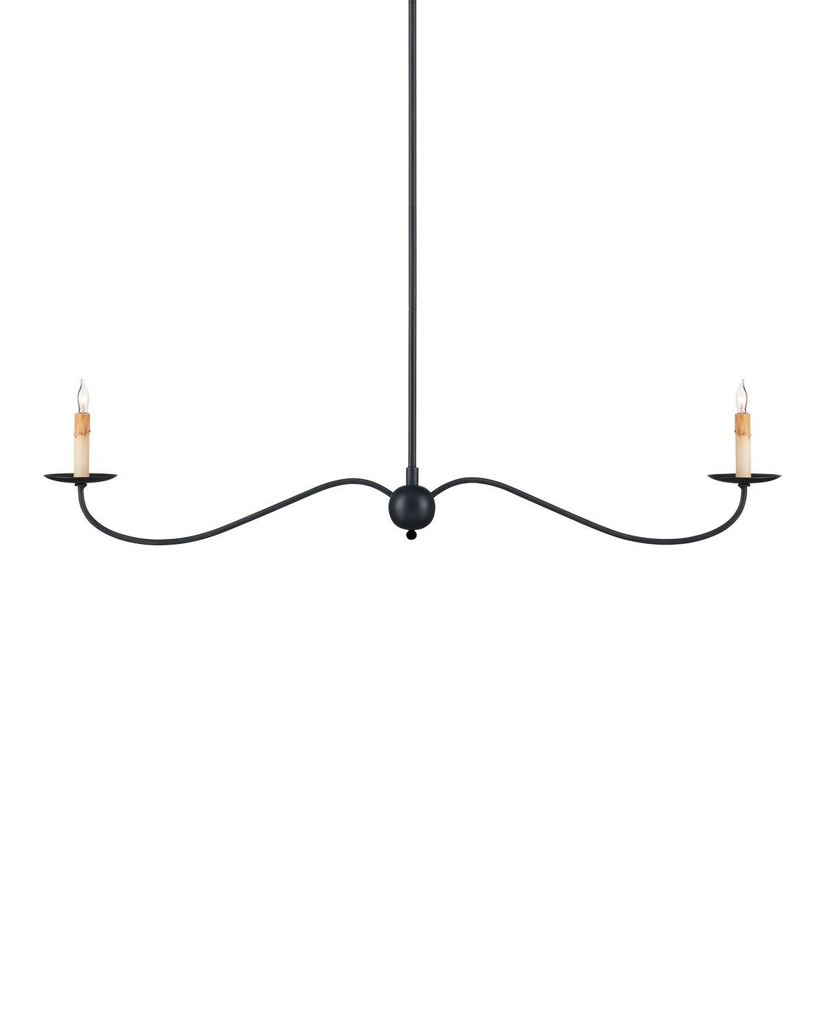 Currey and Company - 9000-1126 - Two Light Chandelier - Zanzibar Black