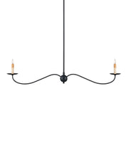 Currey and Company - 9000-1126 - Two Light Chandelier - Zanzibar Black