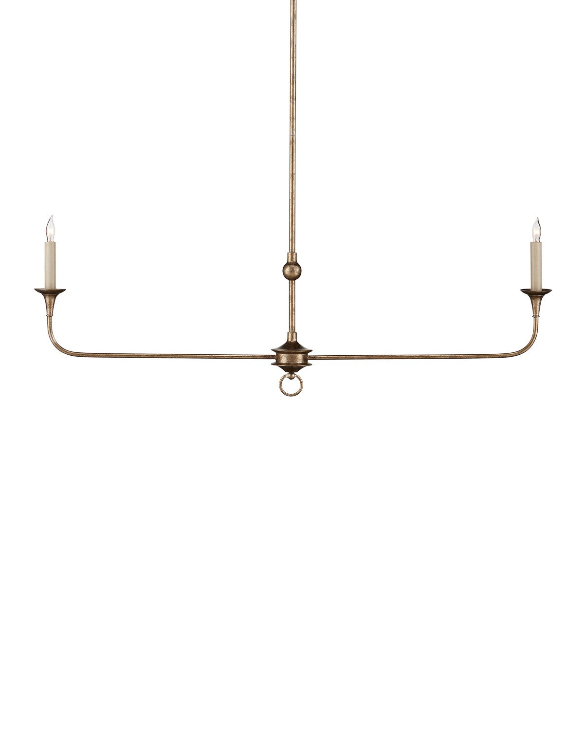 Currey and Company - 9000-1128 - Two Light Chandelier - Pyrite Bronze