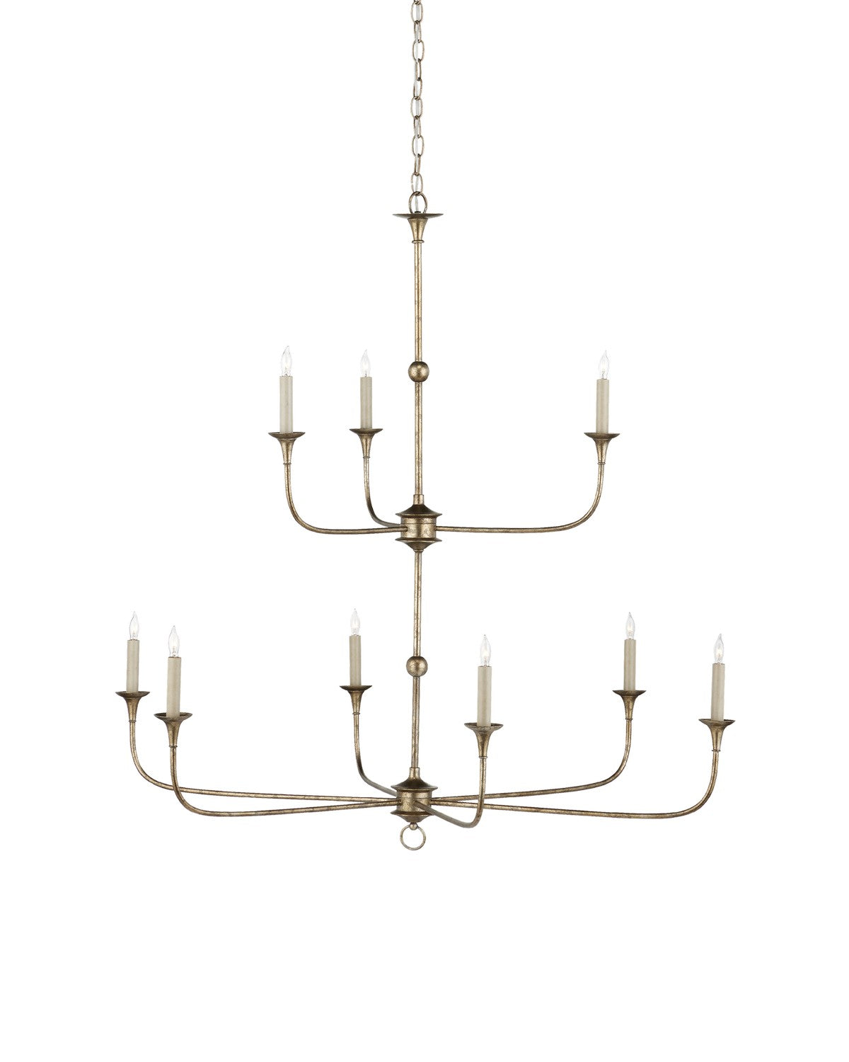 Currey and Company - 9000-1129 - Nine Light Chandelier - Pyrite Bronze