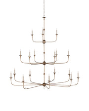 Currey and Company - 9000-1130 - 18 Light Chandelier - Pyrite Bronze