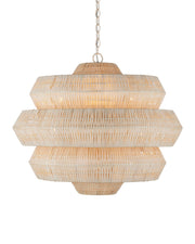 Currey and Company - 9000-1134 - Nine Light Chandelier - Bleached/Snow White