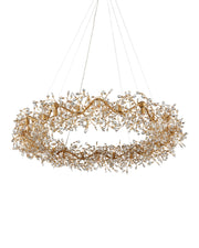 Currey and Company - 9000-1136 - 24 Light Chandelier - Clear/Brass