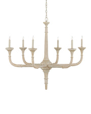 Currey and Company - 9000-1140 - Six Light Chandelier - Sandstone