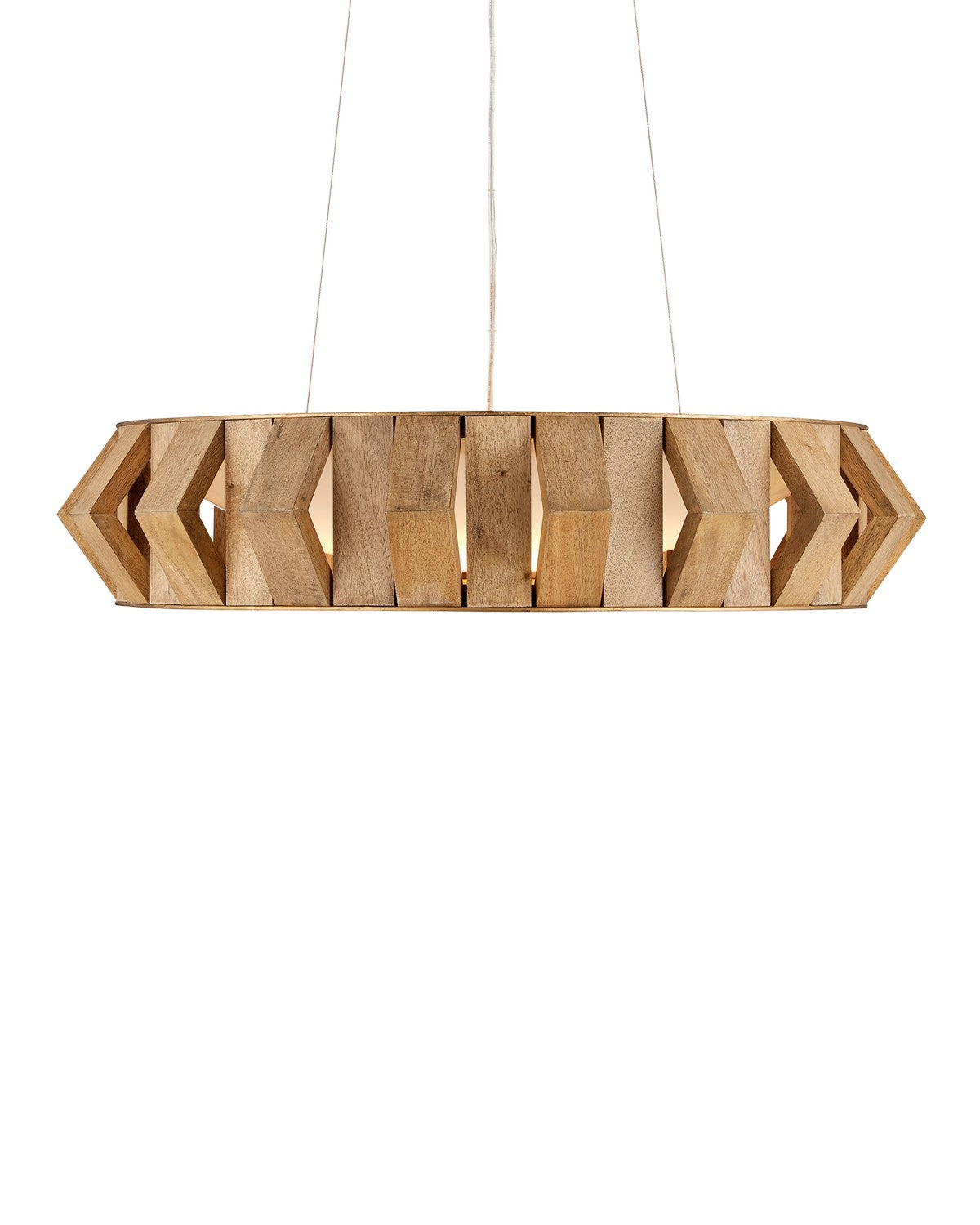Currey and Company - 9000-1147 - One Light Chandelier - Toffee/Brass/White