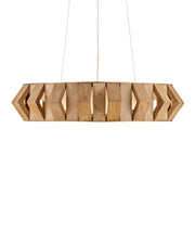 Currey and Company - 9000-1147 - One Light Chandelier - Toffee/Brass/White