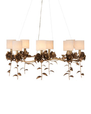 Currey and Company - 9000-1160 - Eight Light Chandelier - Antique Brass
