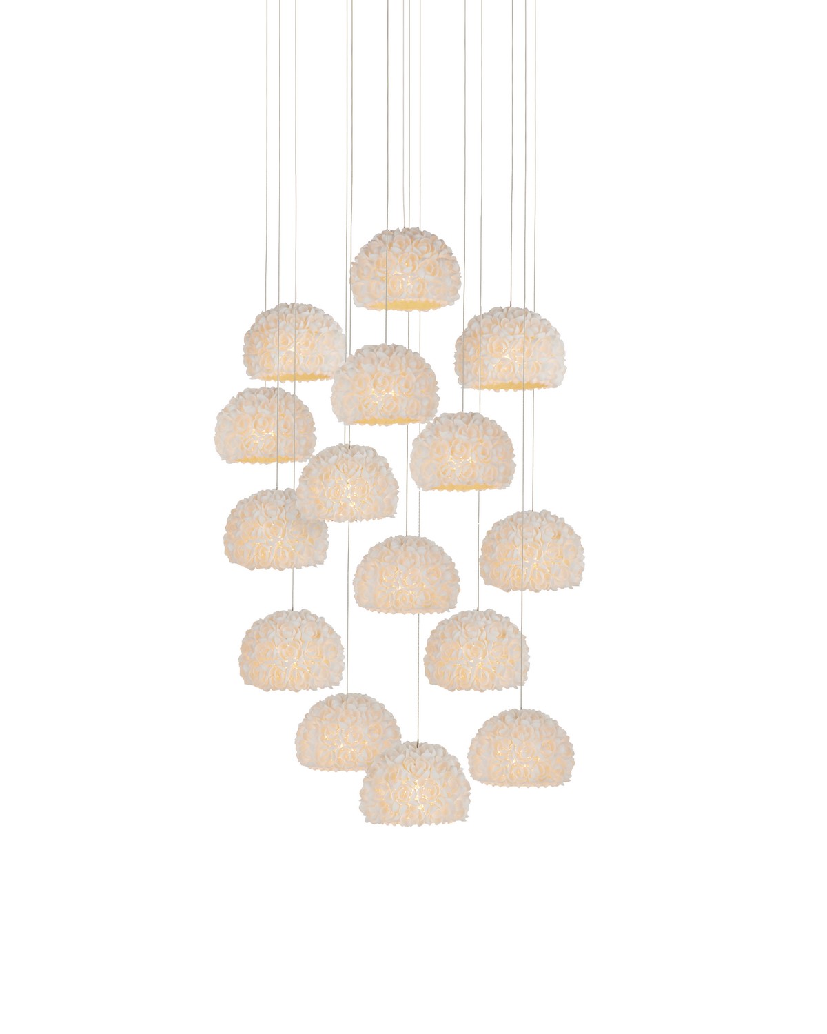 Currey and Company - 9000-1180 - 15 Light Pendant - Natural