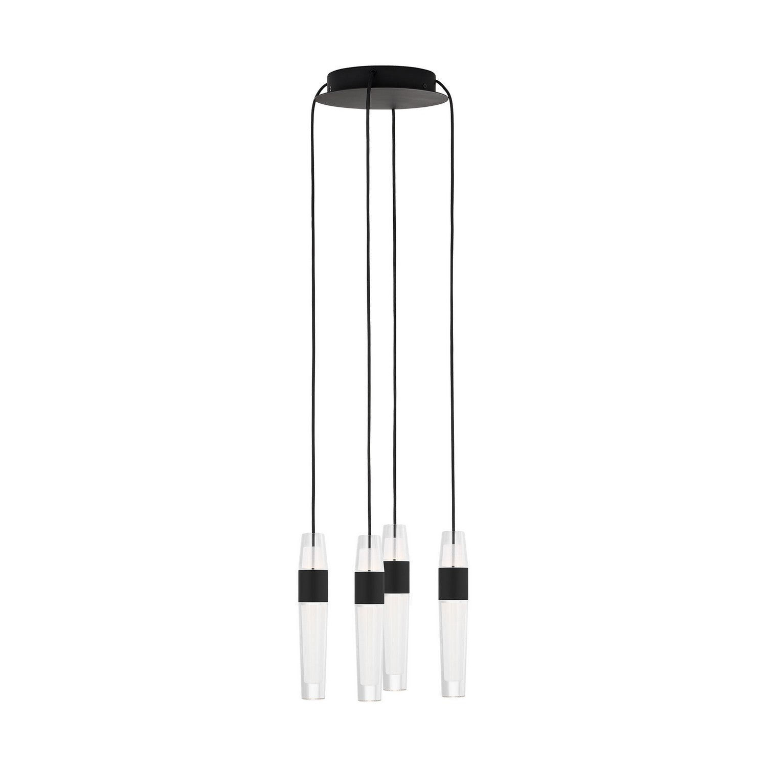 Visual Comfort Modern - SLCH39927B - LED Chandelier - Lassell - Nightshade Black