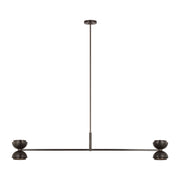 Visual Comfort Modern - SLLS31927BZ - LED Linear Chandelier - Shanti - Dark Bronze