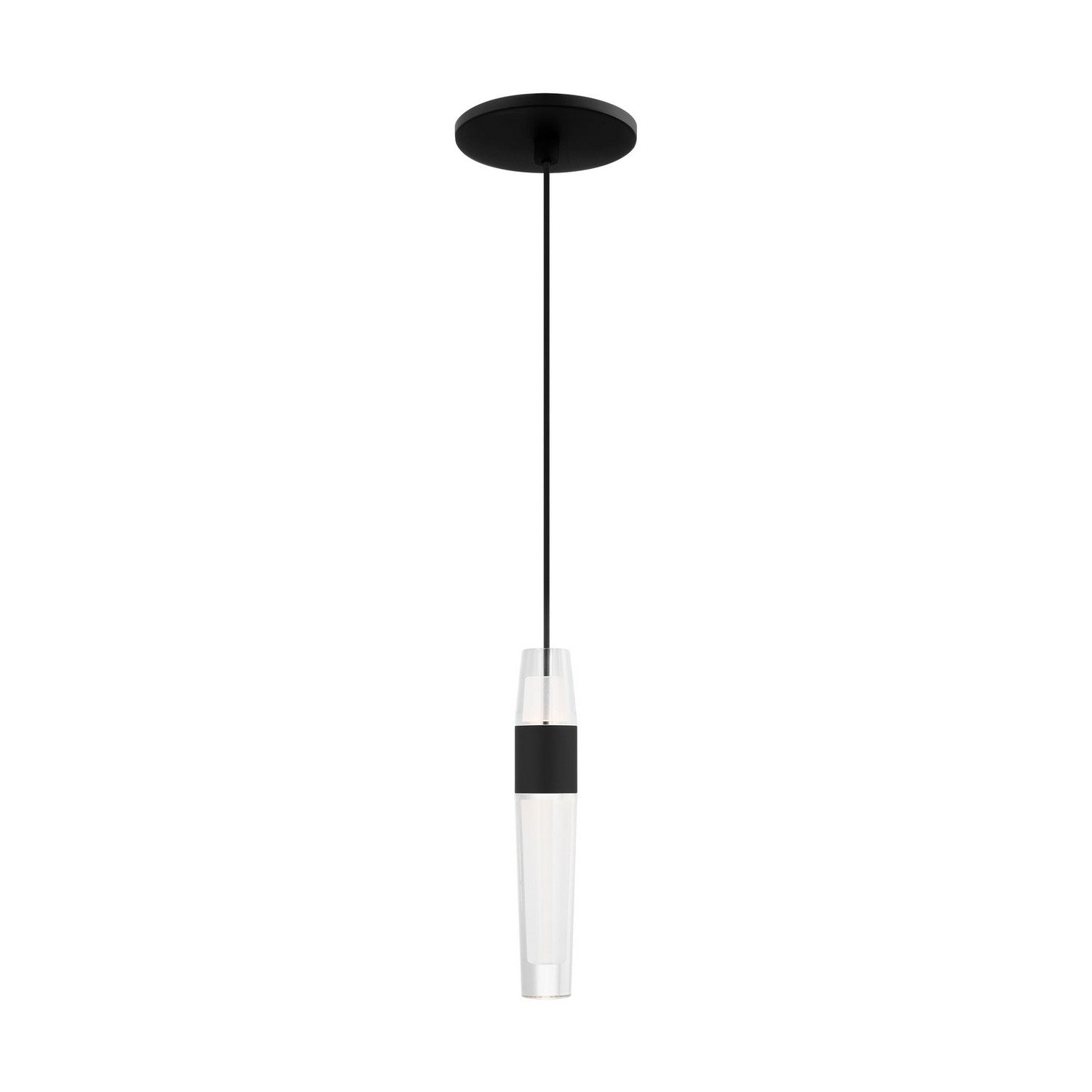 Visual Comfort Modern - SLPD39727B - LED Pendant - Lassell - Nightshade Black