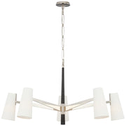 Visual Comfort Signature - ARN 5345PN/EB-L - LED Chandelier - Olina - Polished Nickel and Ebony