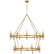 Visual Comfort Signature - CHC 5825AB - LED Chandelier - Classic - Antique-Burnished Brass