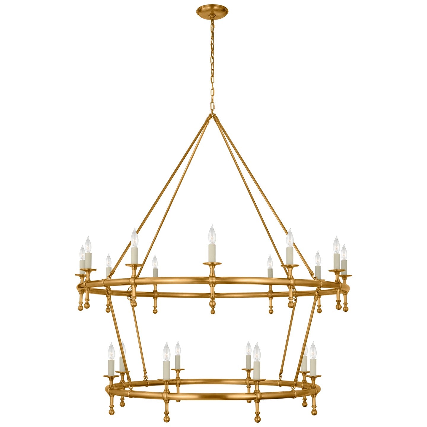 Visual Comfort Signature - CHC 5825AB - LED Chandelier - Classic - Antique-Burnished Brass