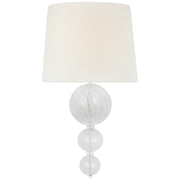 Visual Comfort Signature - JN 2004PW/CG-L - LED Wall Sconce - Talia - Plaster White and Clear Swirled Glass