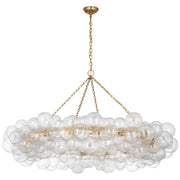 Visual Comfort Signature - JN 5109G/CG - LED Chandelier - Talia - Gild and Clear Swirled Glass