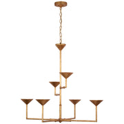 Visual Comfort Signature - JN 5172AGL - LED Chandelier - Eleanor - Antique Gold Leaf