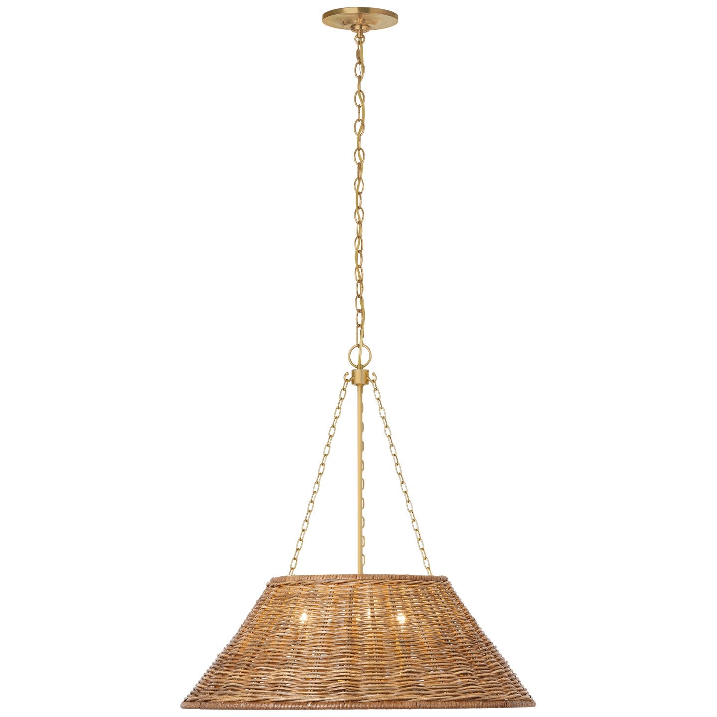 Visual Comfort Signature - MF 5032SB-NTW - LED Pendant - Corinne - Soft Brass