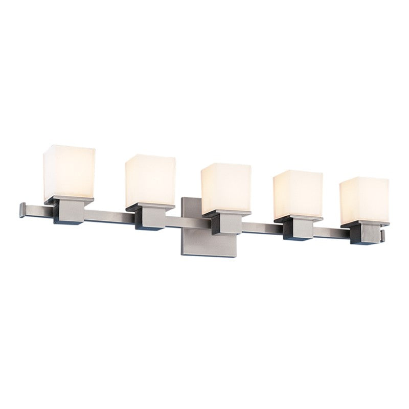 Hudson Valley - 4445-SN - Five Light Bath Bracket - Milford - Satin Nickel