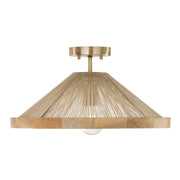 Capital Lighting - 252811MA - One Light Semi Flush Mount - Maya - Matte Brass
