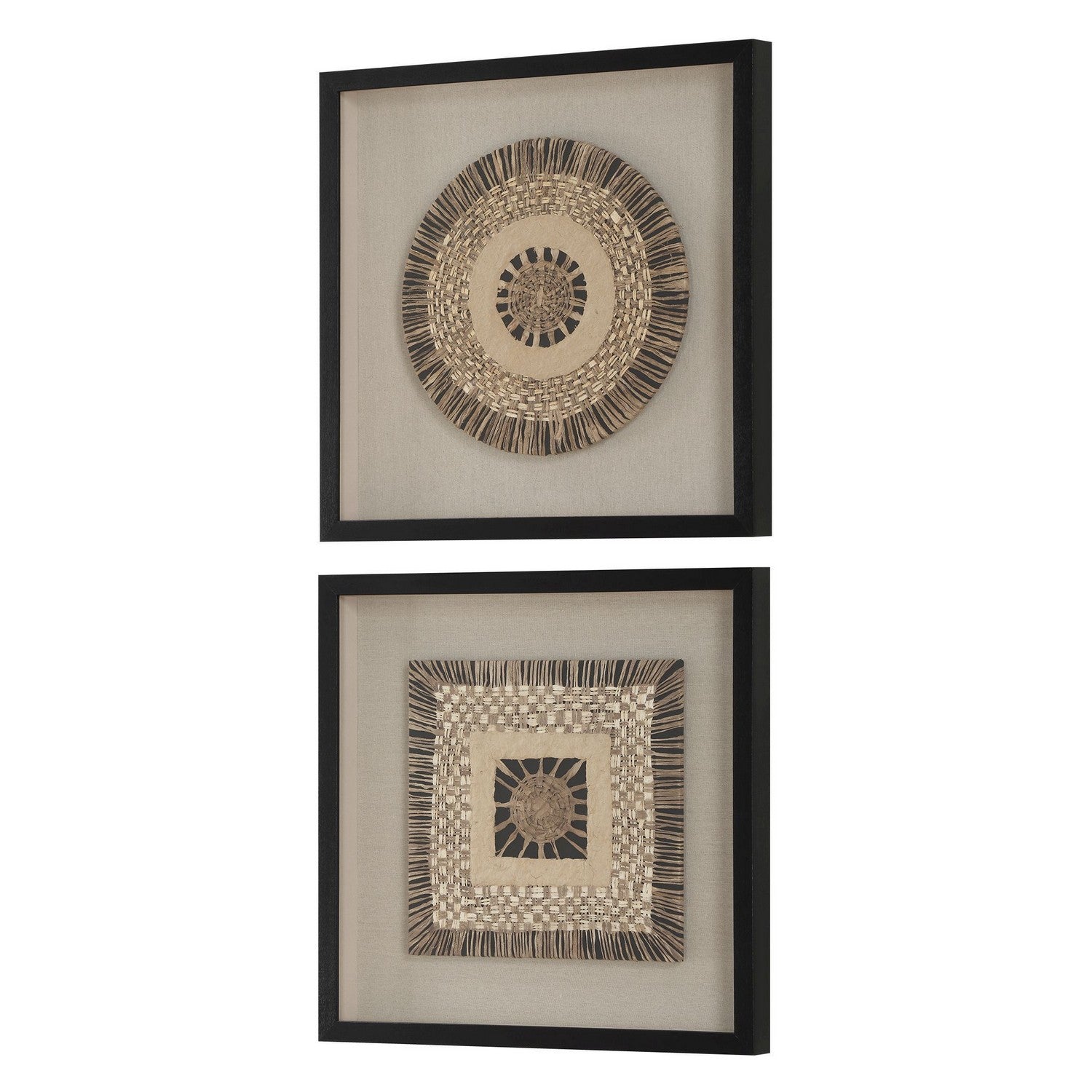Uttermost - 04367 - Box, S/2 - Intertwine - Satin Black