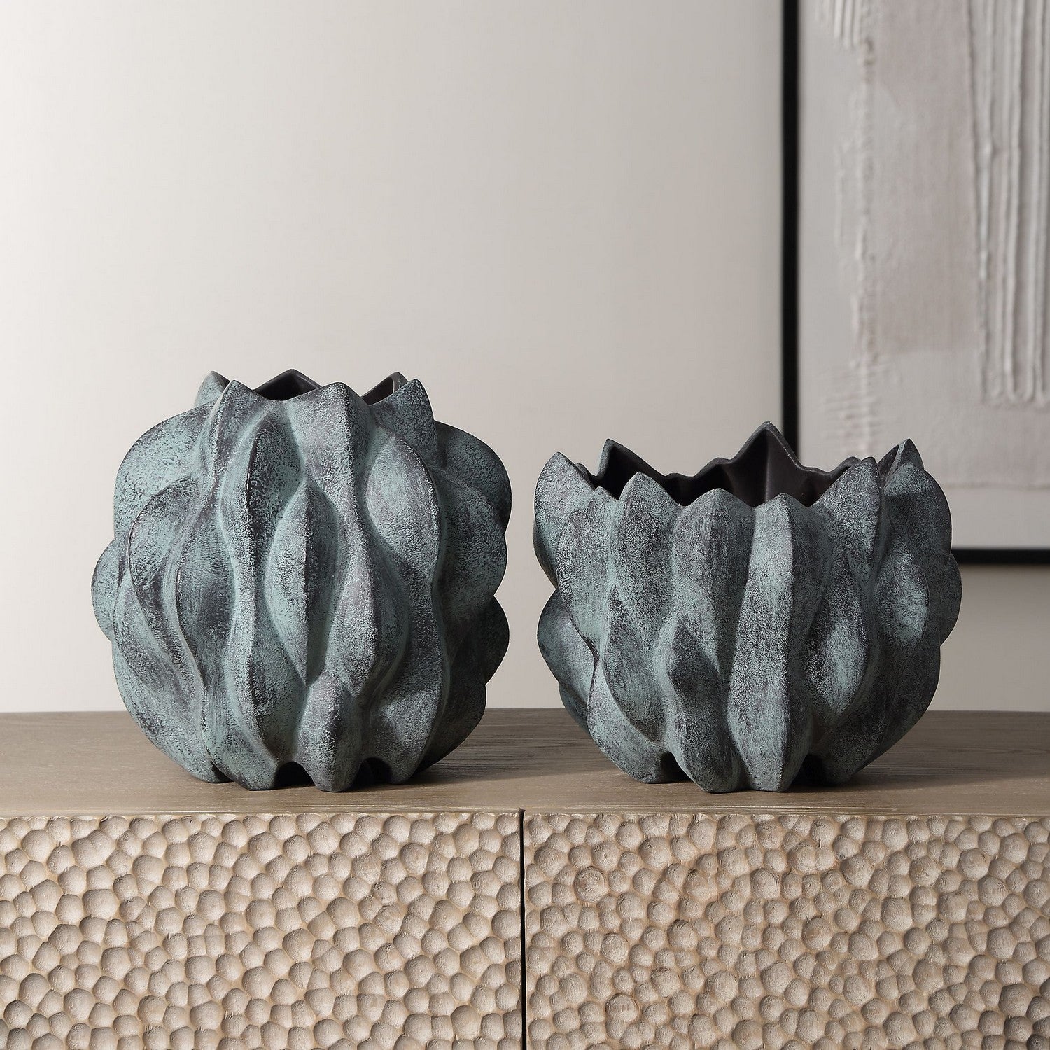 Uttermost - 18168 - Vases, S/2 - Verdant - Bronze