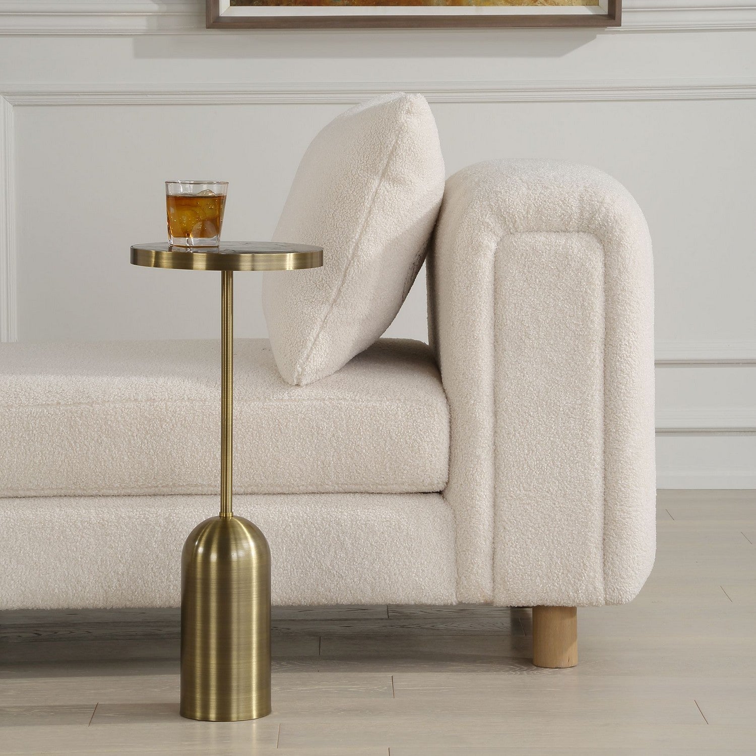 Uttermost - 24173 - Drink Table - Pascal - Brushed Brass Stainless Steel