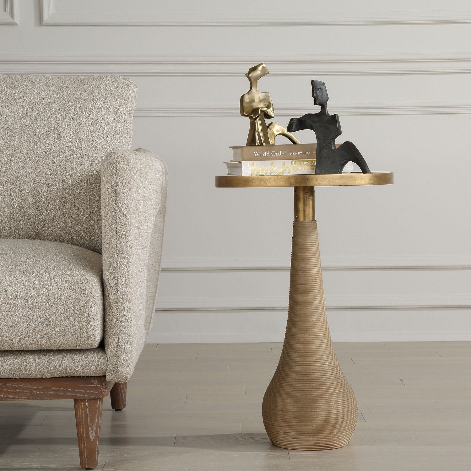 Uttermost - 24392 - Accent Table - Terra - Antique Brass