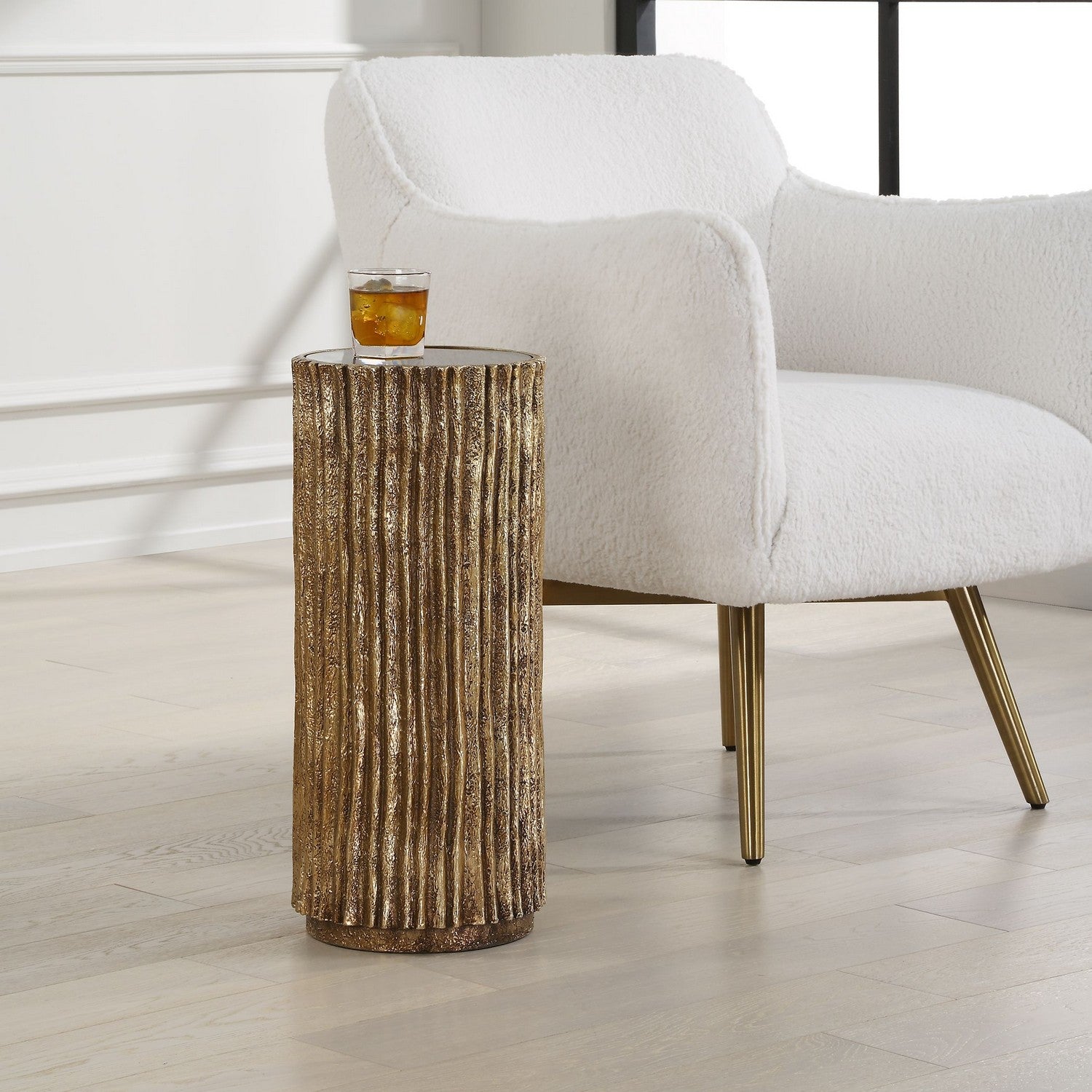 Uttermost - 24407 - Drink Table - Echo - Antique Gold