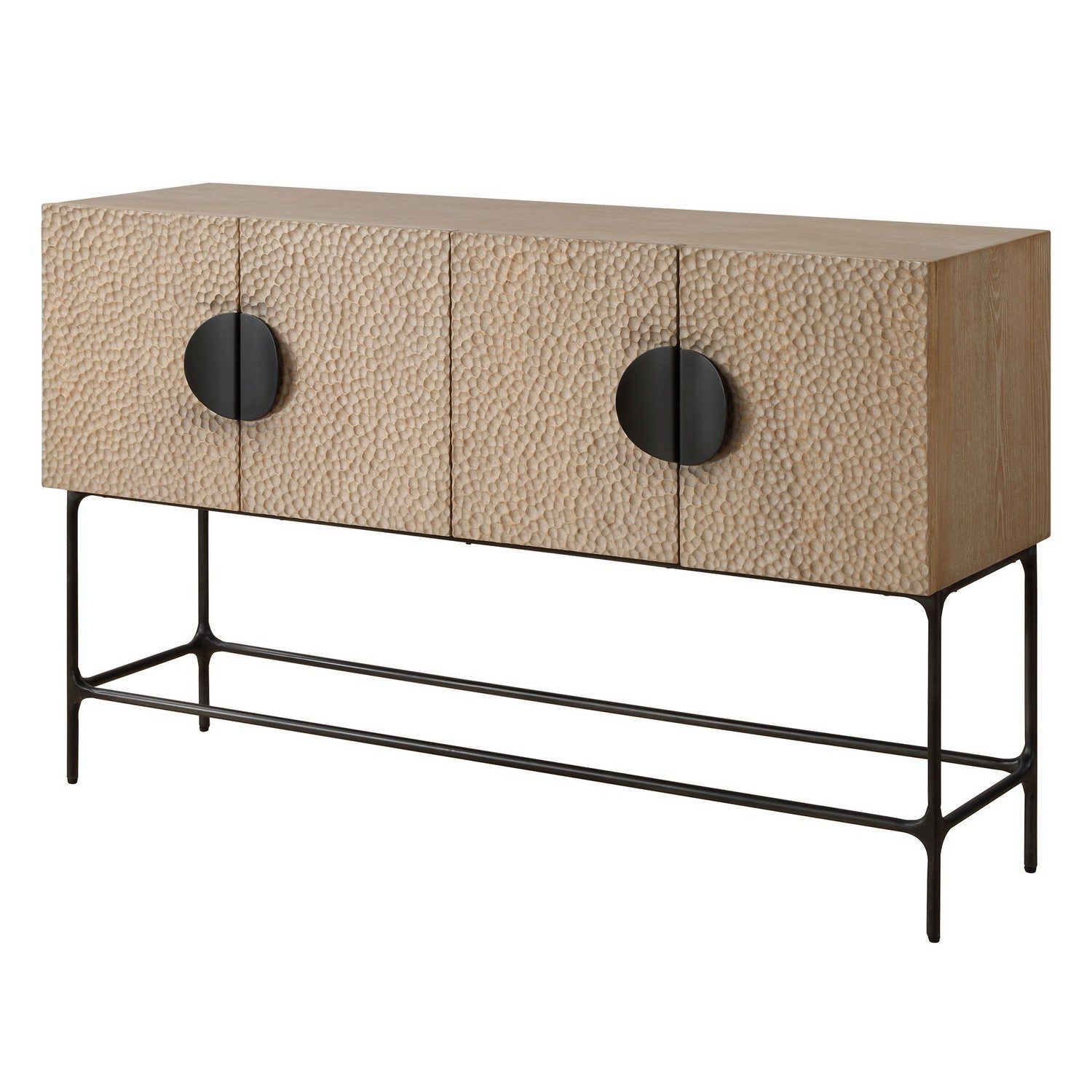 Uttermost - 24437 - Cabinet - Lunar - Solid Black Iron