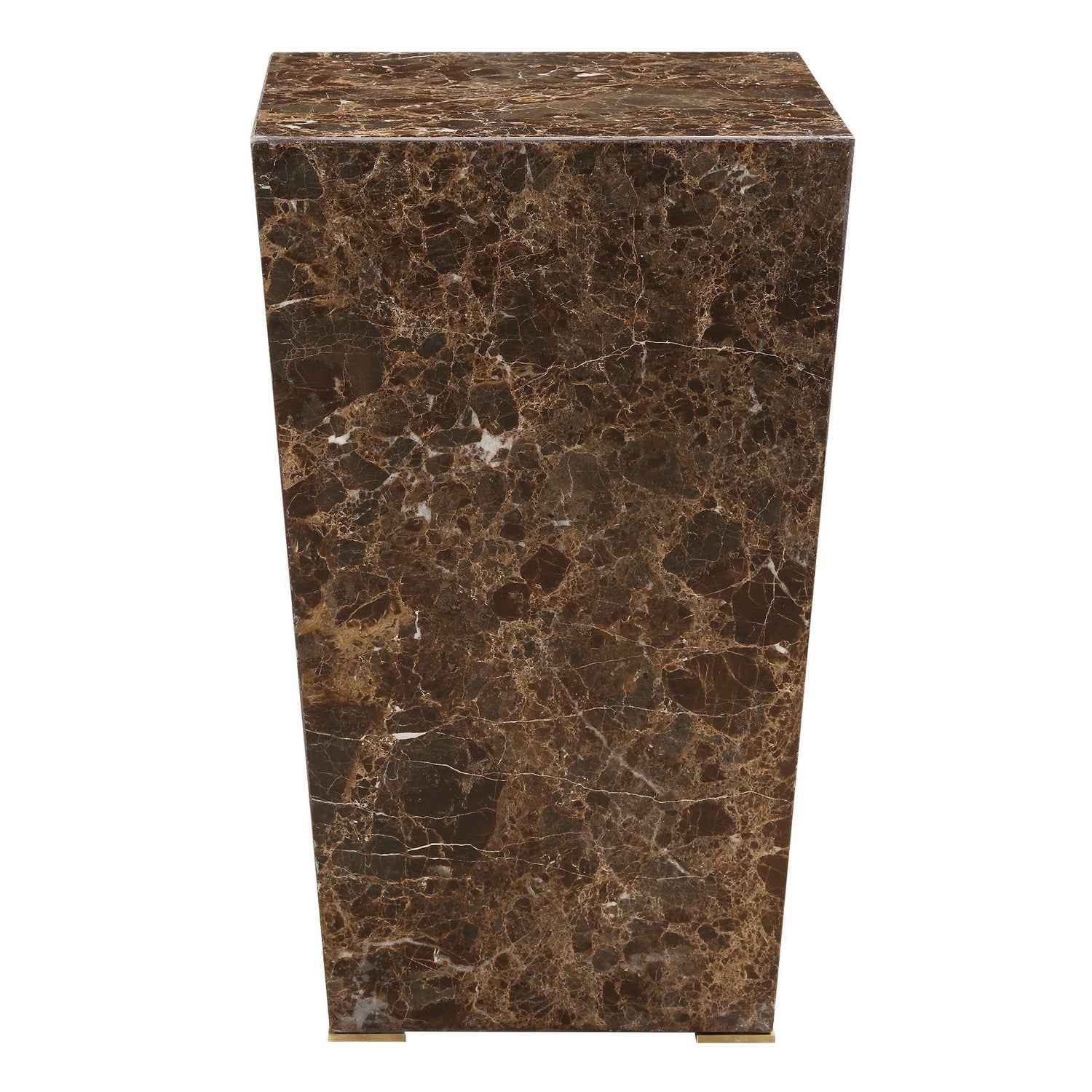 Uttermost - 24879 - Accent Table - Poe - Brushed Brass