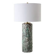 Uttermost - 30350 - One Light Table Lamp - Meltdown - Charcoal Background. Brass