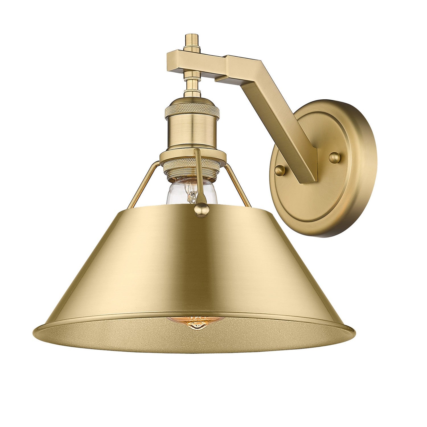 Golden - 3306-1W BCB-BCB - One Light Wall Sconce - Orwell - Brushed Champagne Brass
