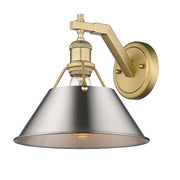 Golden - 3306-1W BCB-PW - One Light Wall Sconce - Orwell - Brushed Champagne Brass