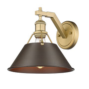 Golden - 3306-1W BCB-RBZ - One Light Wall Sconce - Orwell - Brushed Champagne Brass