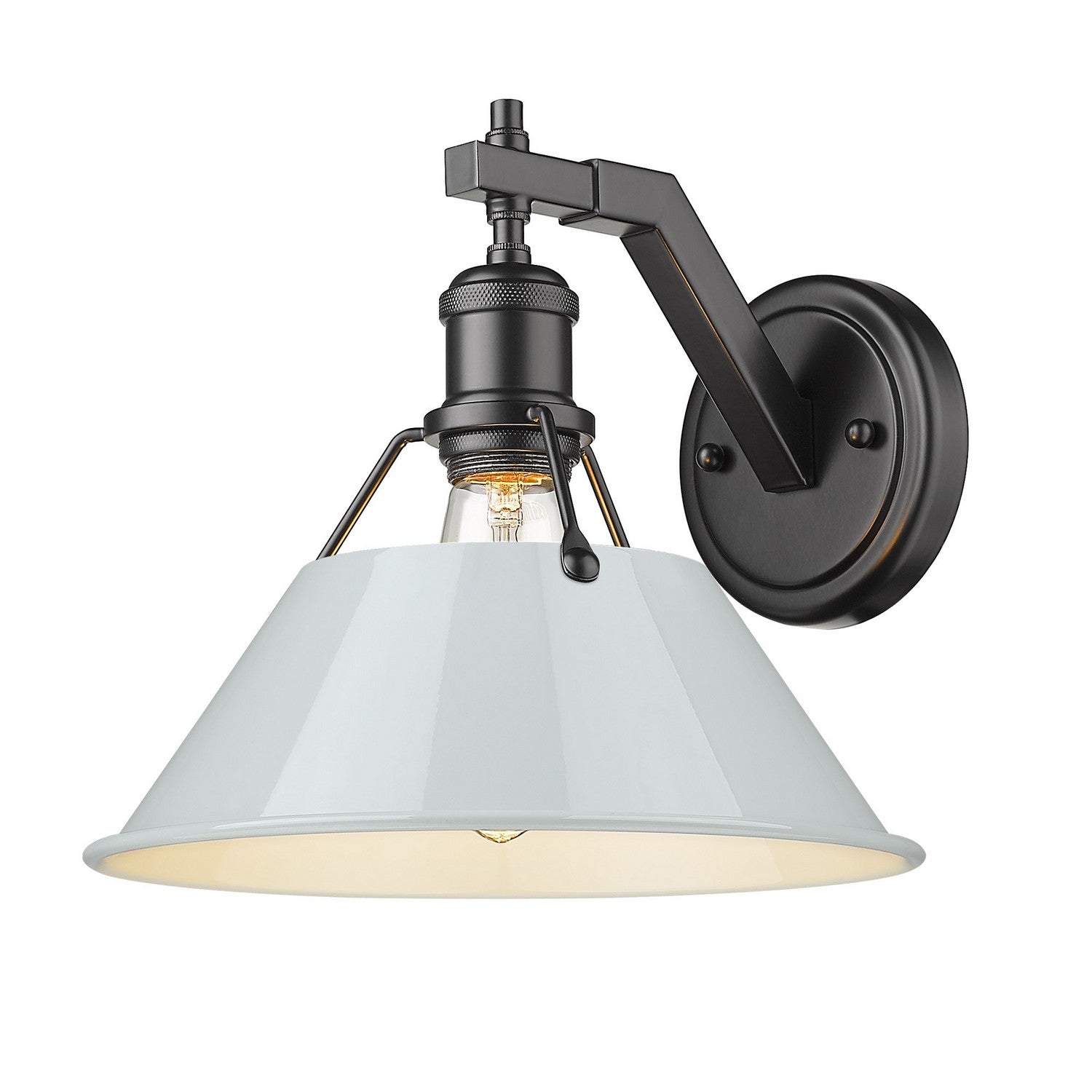 Golden - 3306-1W BLK-DB - One Light Wall Sconce - Orwell - Matte Black