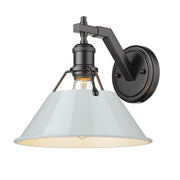 Golden - 3306-1W BLK-DB - One Light Wall Sconce - Orwell - Matte Black