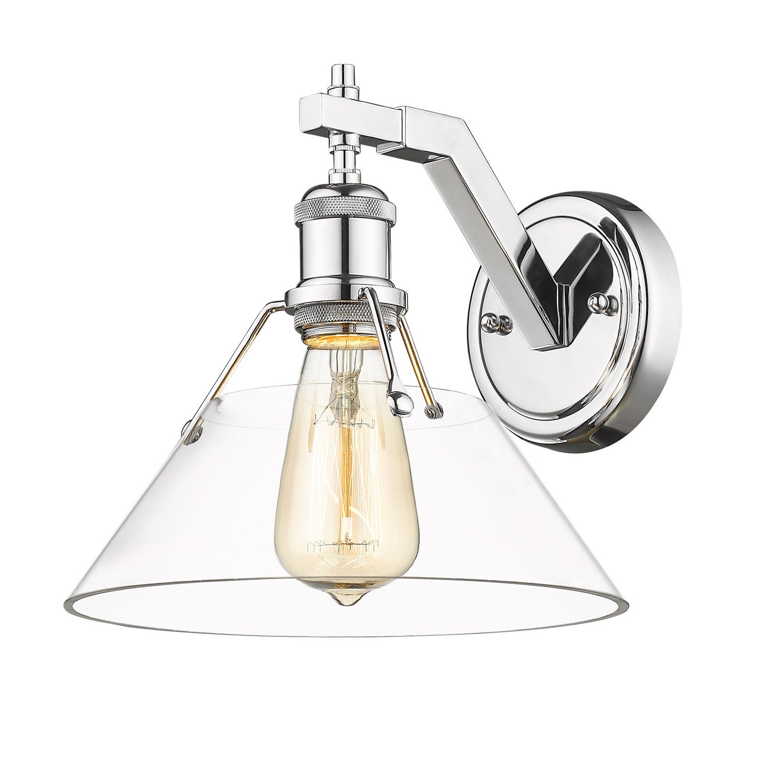 Golden - 3306-1W CH-CLR - One Light Wall Sconce - Orwell - Chrome