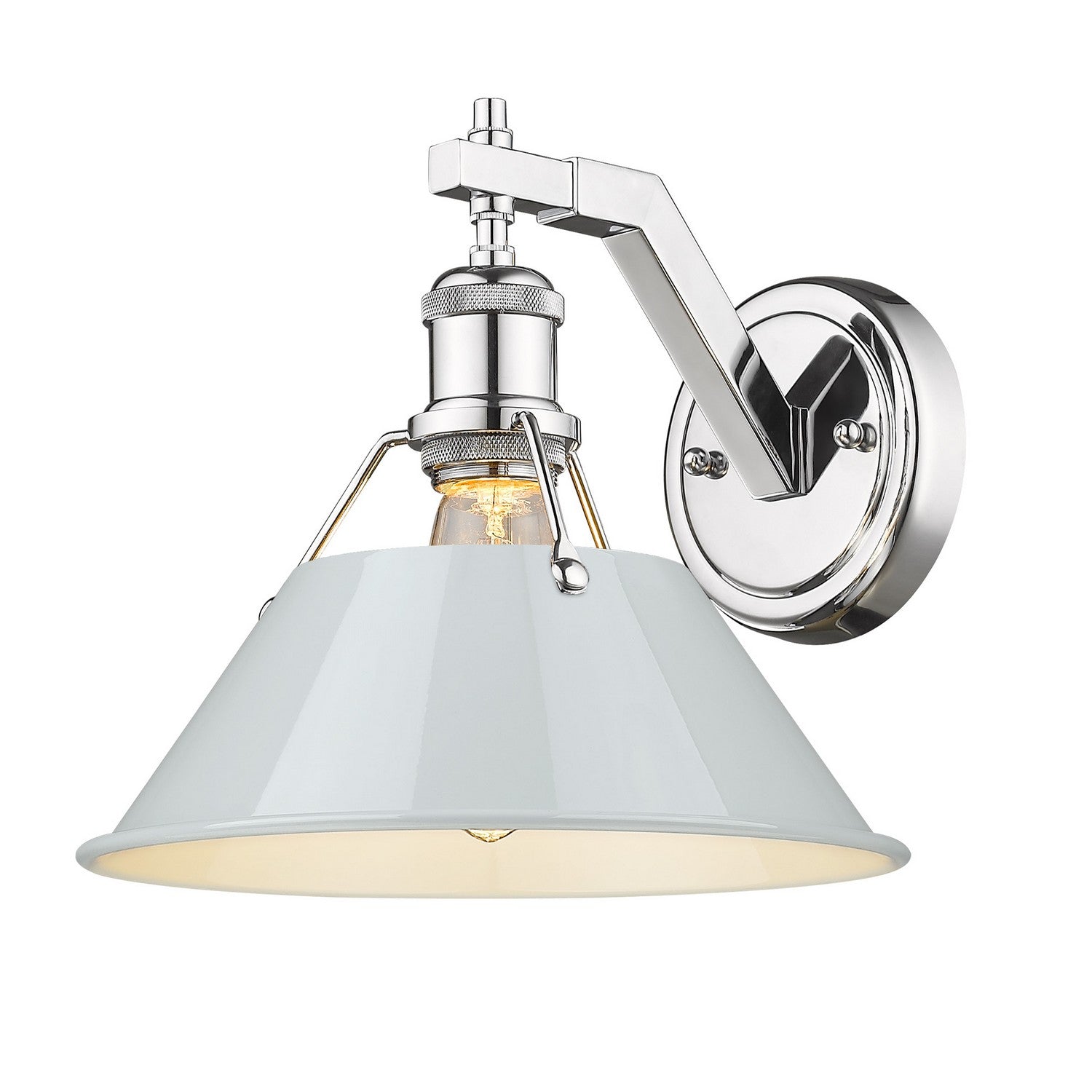 Golden - 3306-1W CH-DB - One Light Wall Sconce - Orwell - Chrome