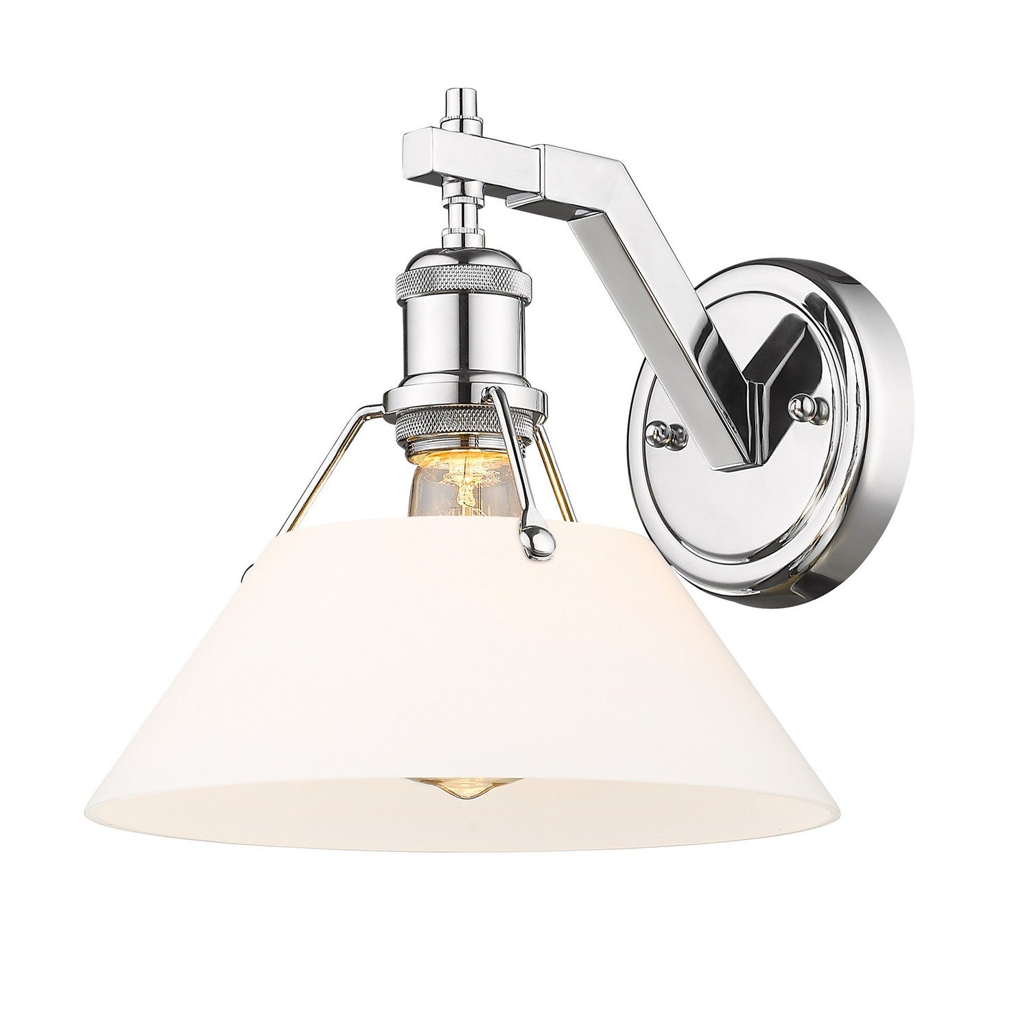 Golden - 3306-1W CH-OP - One Light Wall Sconce - Orwell - Chrome