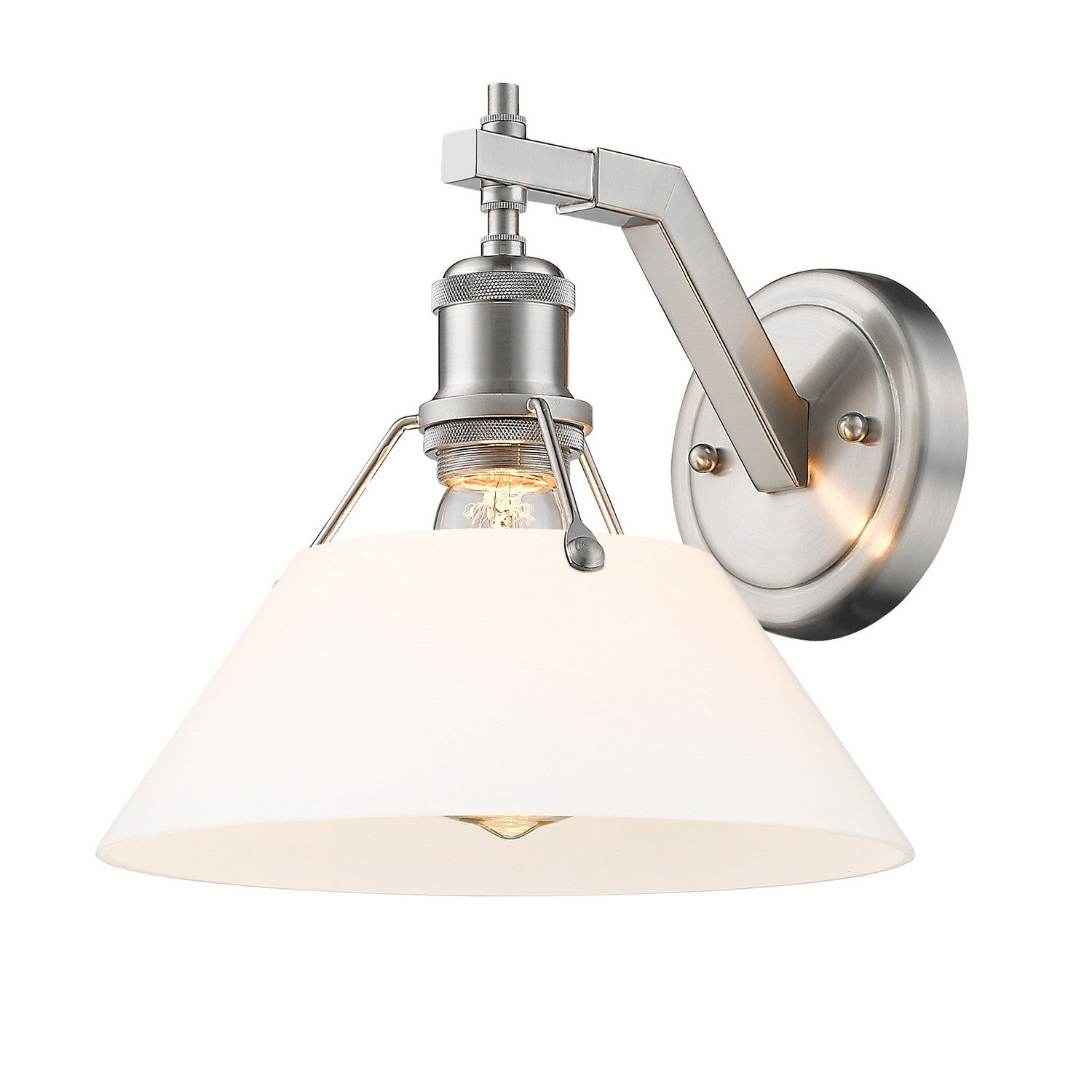 Golden - 3306-1W PW-OP - One Light Wall Sconce - Orwell - Pewter