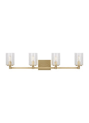 Generation Lighting - GLV1034SB - Four Light Wall / Bath - Parker - Satin Bronze