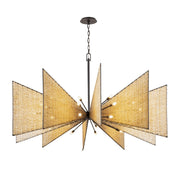 Varaluz - 379C30MBS - 30 Light Chandelier - Machina - Matte Black/Sulihiya