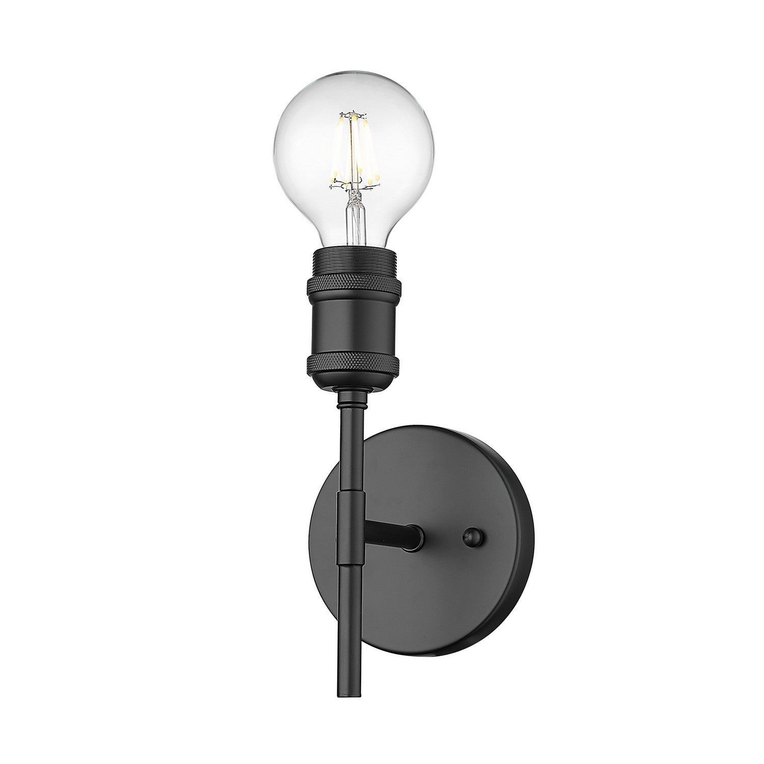 Golden - 1945-1W BLK - One Light Wall Sconce - Axel - Matte Black