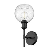 Golden - 1945-1W BLK-GLOBE-SD - One Light Wall Sconce - Axel - Matte Black