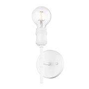 Golden - 1945-1W WHT - One Light Wall Sconce - Axel - Matte White