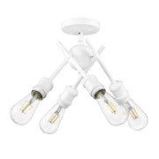 Golden - 1945-SF WHT - Four Light Semi-Flush Mount - Axel - Matte White