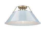 Golden - 3306-3FM AB-DB - Three Light Flush Mount - Orwell - Aged Brass